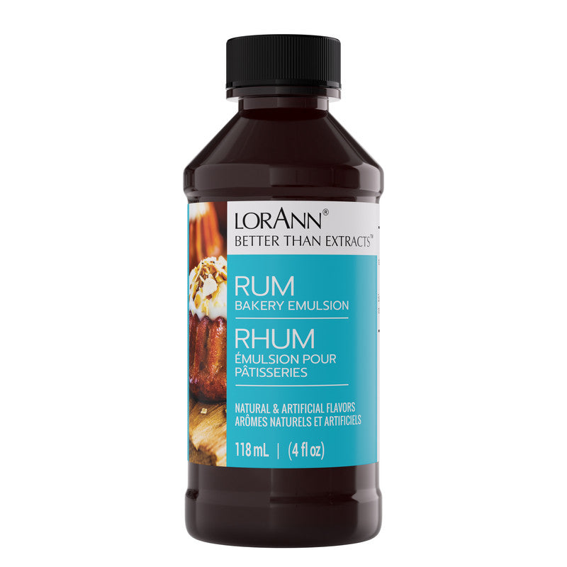 Rum Bakery Emulsion - 4 oz. - 16 oz. - 1 Gallon - 5 Gallons - Bakery Emulsions Canada - Ships Free Within Canada on Orders Above CAD $199