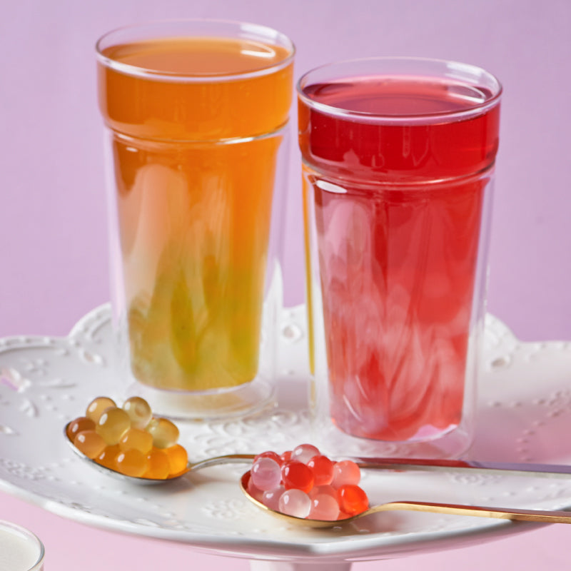 Passion Fruit Bursting Boba® | Popping Boba | 490g Mini Tub | 6 Mini Tubs Per Case | 90 Cases Per Pallet | Ships Free Within Canada on Orders Above CAD $199