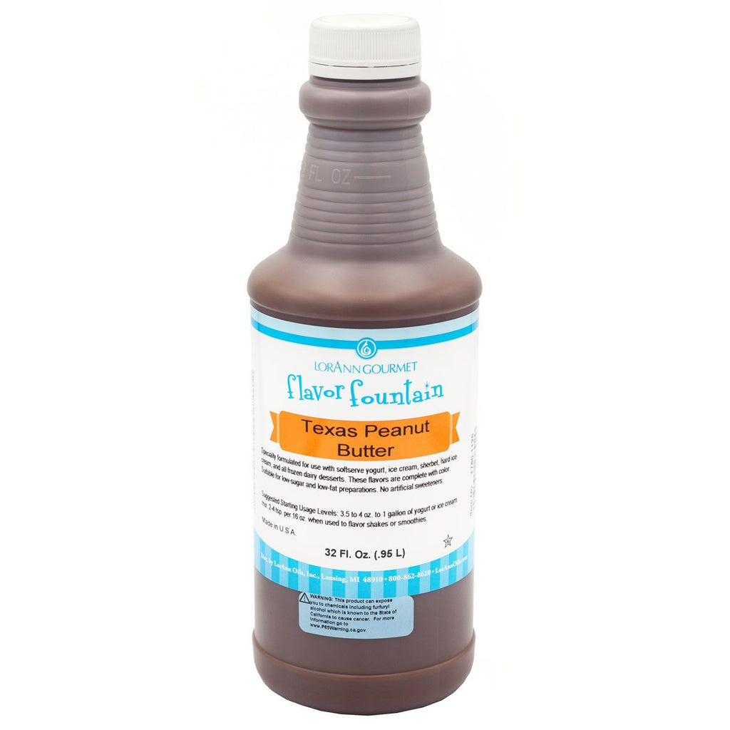 Texas Peanut Butter Flavor - 4 oz. - 32 oz. - Ice Cream and Beverage Flavors - LorAnn Oils - Canadian Distribution - Ships Free Within Canada on Orders Above CAD $199