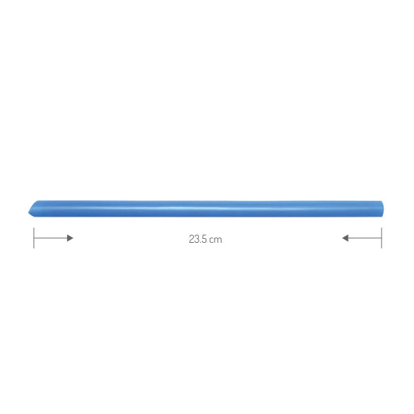 Assorted Color Plastic Straws With Cut Edge aka Thin or Slim Boba Straws - Individually Wrapped - 8mm Long (23.5cm) - Case of 2100 pcs