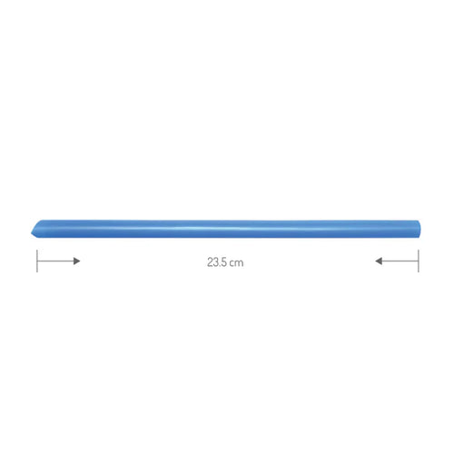 Assorted Color Plastic Straws With Cut Edge aka Thin or Slim Boba Straws - Individually Wrapped - 8mm Long (23.5cm) - Case of 2100 pcs