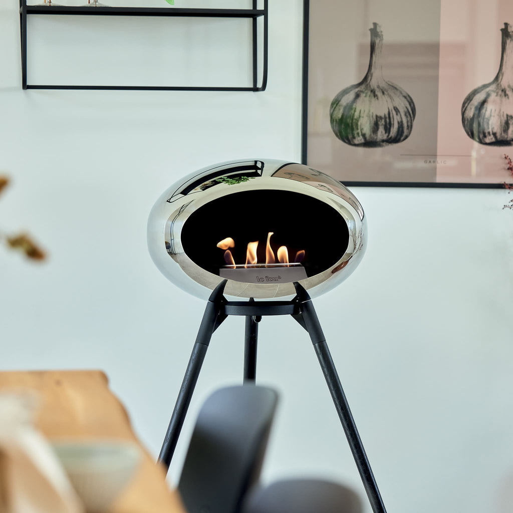 Le Feu Ground High Dome - Chromed Silver
