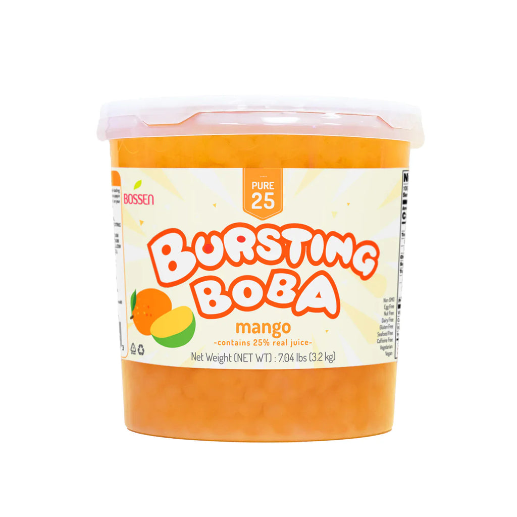 Mango Bursting Boba Pure25 - Popping Boba - Bossen - Canada - Ships Free Within Canada on Orders Above CAD $199