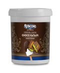 Choco Kataifi (Dubai Chocolate) Dark Chocolate Cone Dip Coating - 1.5 KG Bucket - Rubicone Canada - Made in Italy - Ships Free Within Canada on Orders Above CAD $199