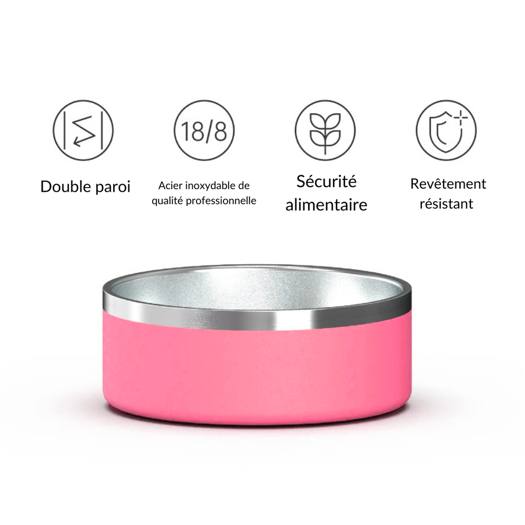 Personalized Dog & Cat Bowl - Pink
