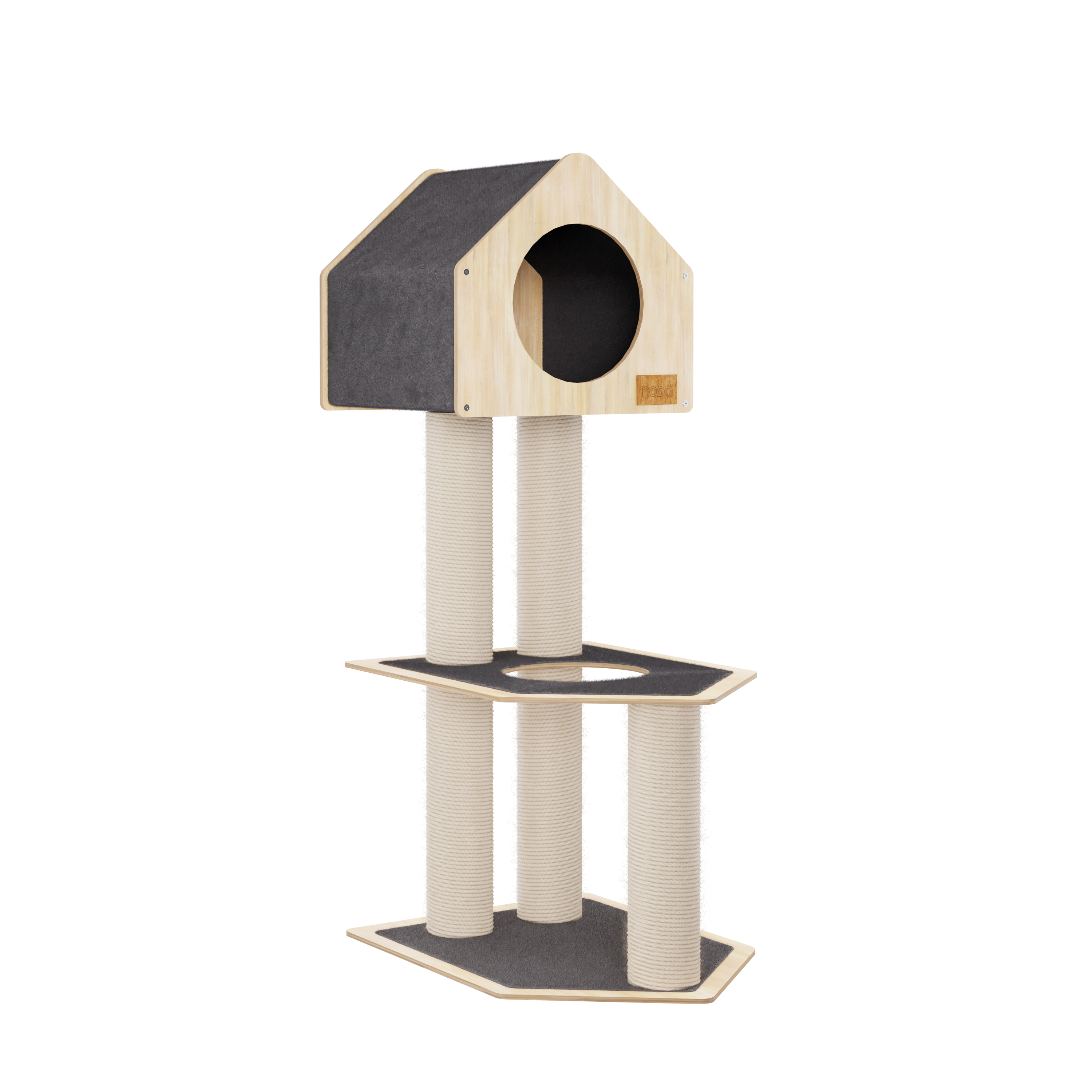 Condo Hideout - 2-Level Deluxe Cat Tree