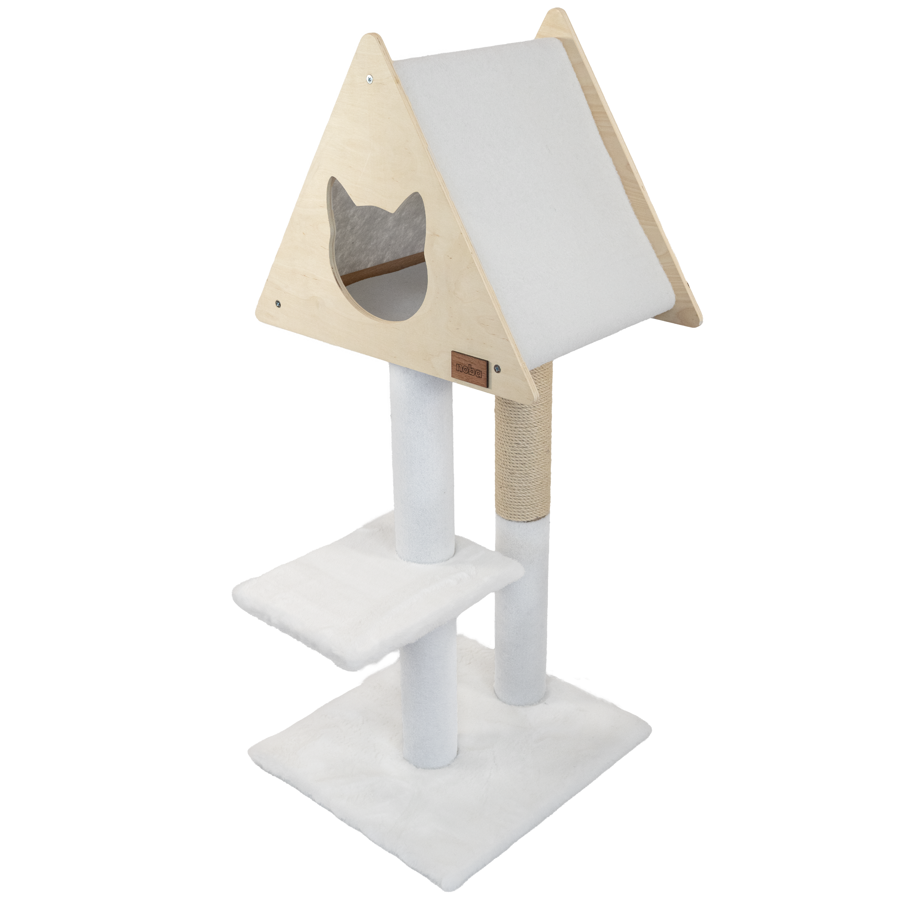 Teepee Hideout - Deluxe 2-Level Cat Tree