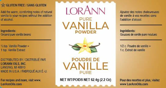 Pure Vanilla Bean Powder - 2 oz Packet - Ships Free Within Canada on Orders Above CAD $199