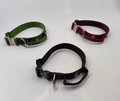 Bully Wags 1.5 inch Tactical Dog Collar with Handle in Cherry Wine 