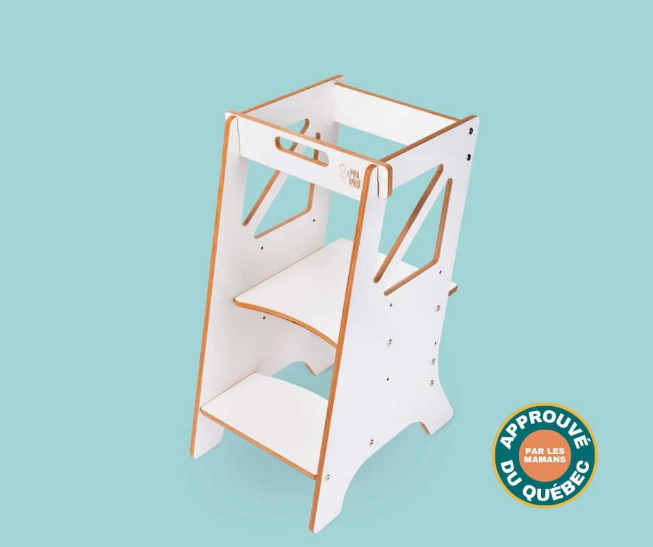 Mini Chef Adjustable Wooden Learning Tower for Kids