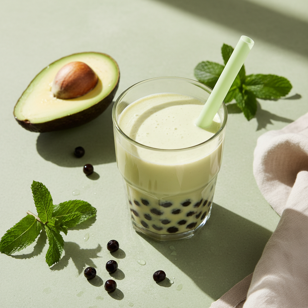 Avocado Bubble Tea Lifestyle