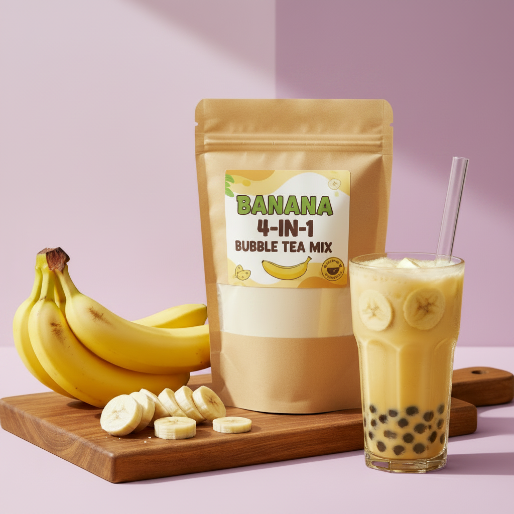 Banana Bubble Tea Hero - Lavender