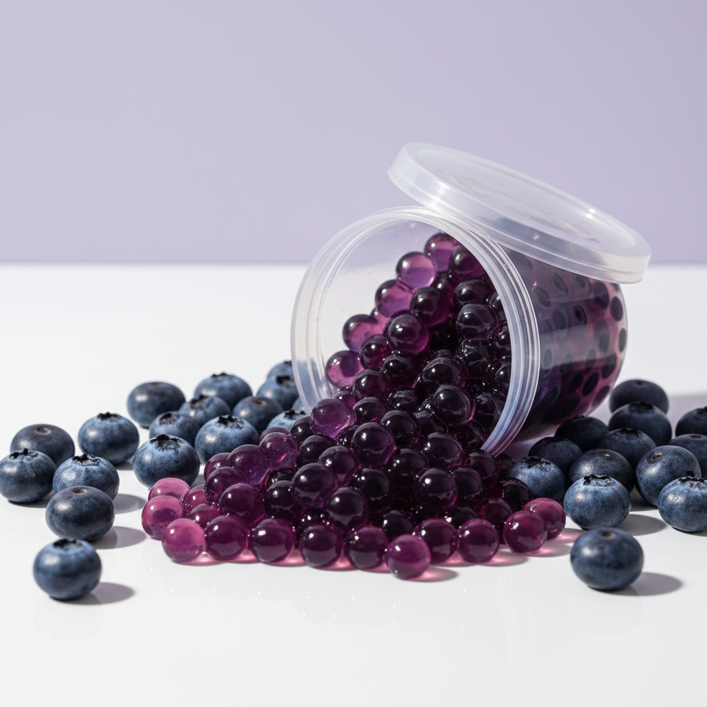 Blueberry Boba Flat Lay