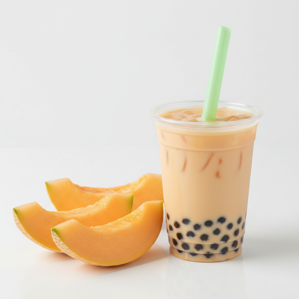 Cantaloupe Bubble Tea