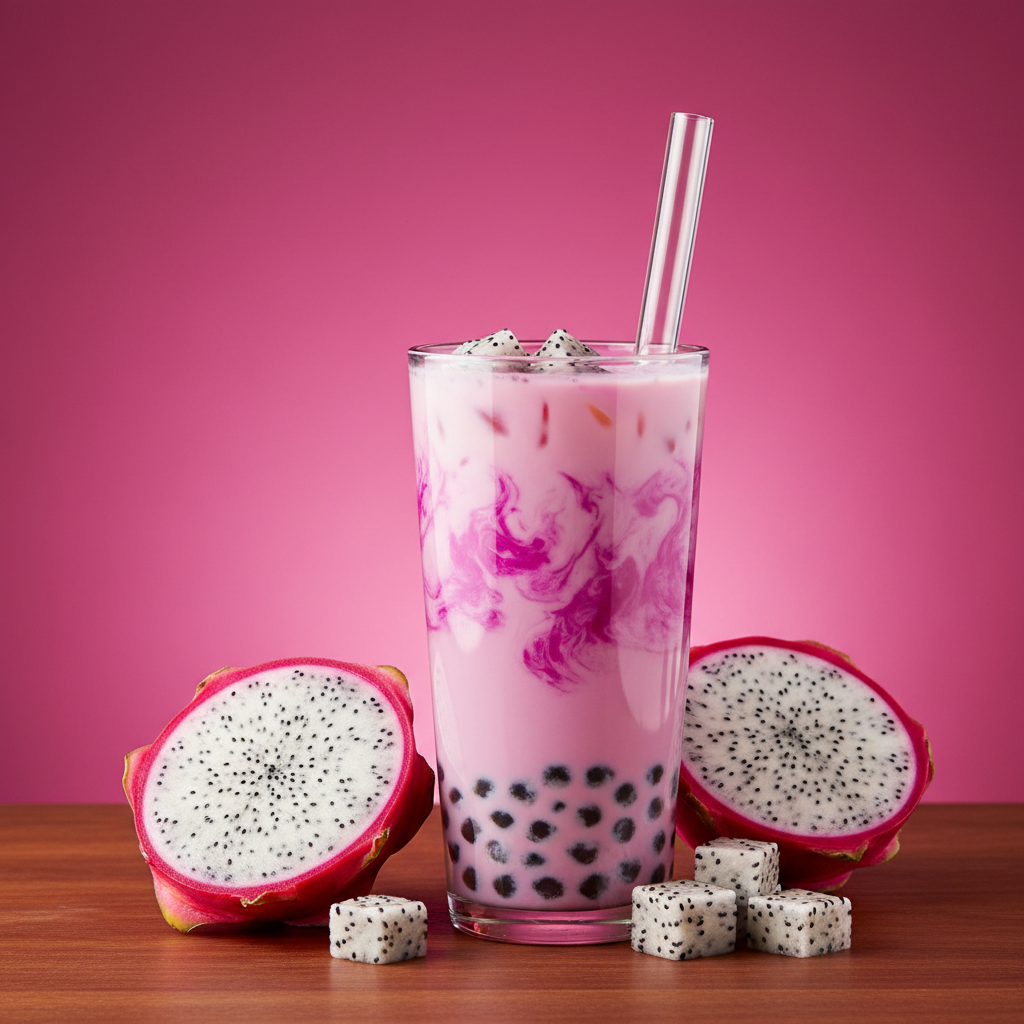 Dragon Fruit Bubble Tea Lifestyle