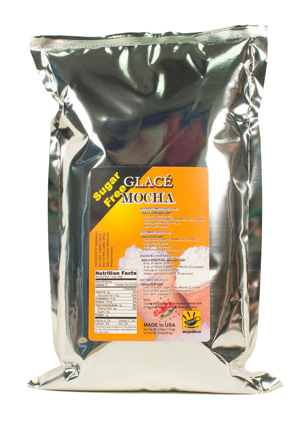 Sugar Free Mocha 4 in 1 Bubble Tea / Latte and Frappe Mix - Ships Free Within Canada on Orders Above CAD $199