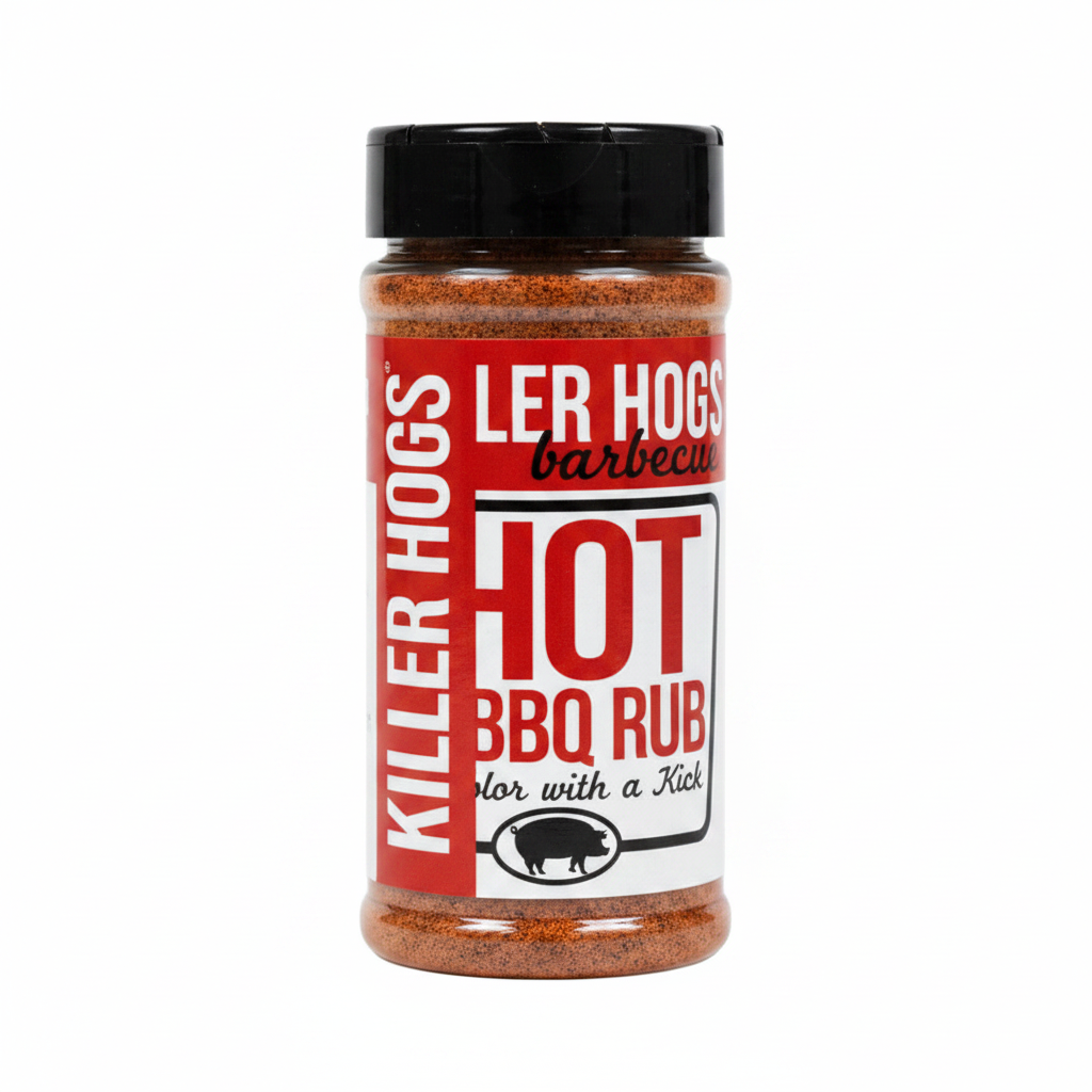 Killer Hogs Hot BBQ Rub – clean white background
