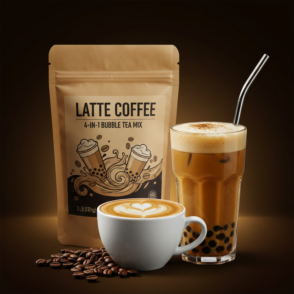Latte Coffee Bubble Tea Hero