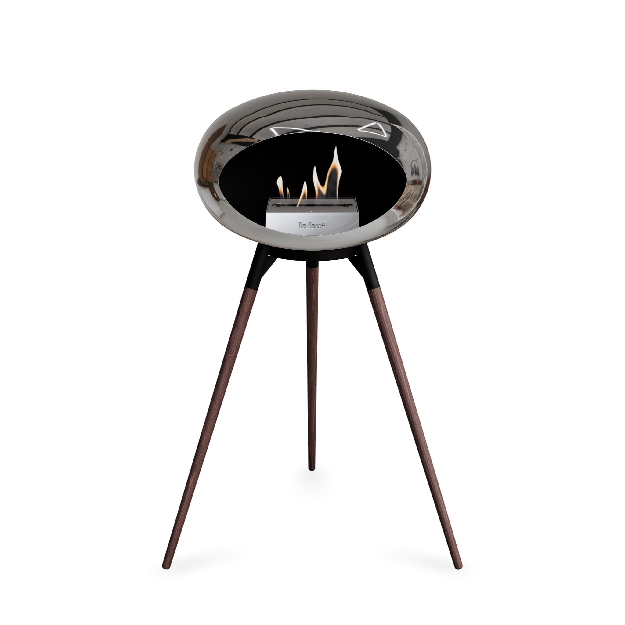 Le Feu Ground High Dome - Chromed Silver