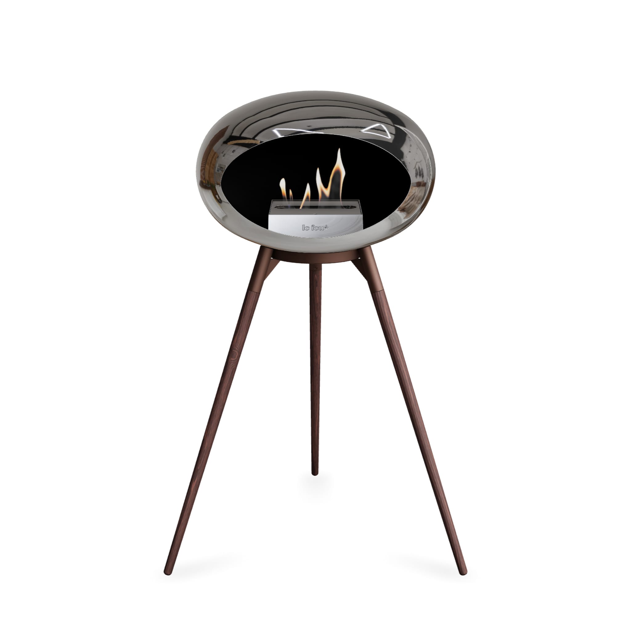 Le Feu Ground High Dome - Chromed Silver