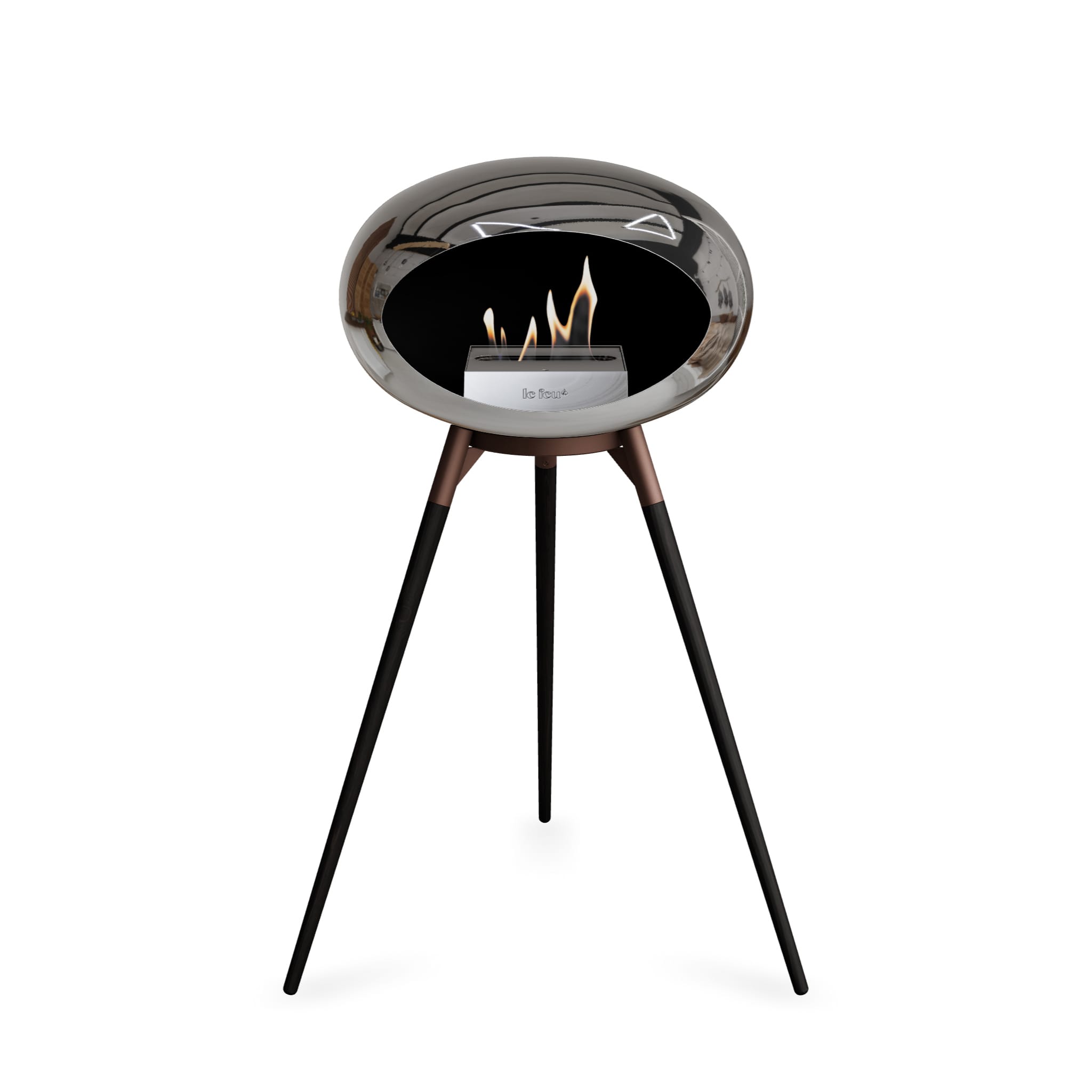 Le Feu Ground High Dome - Chromed Silver
