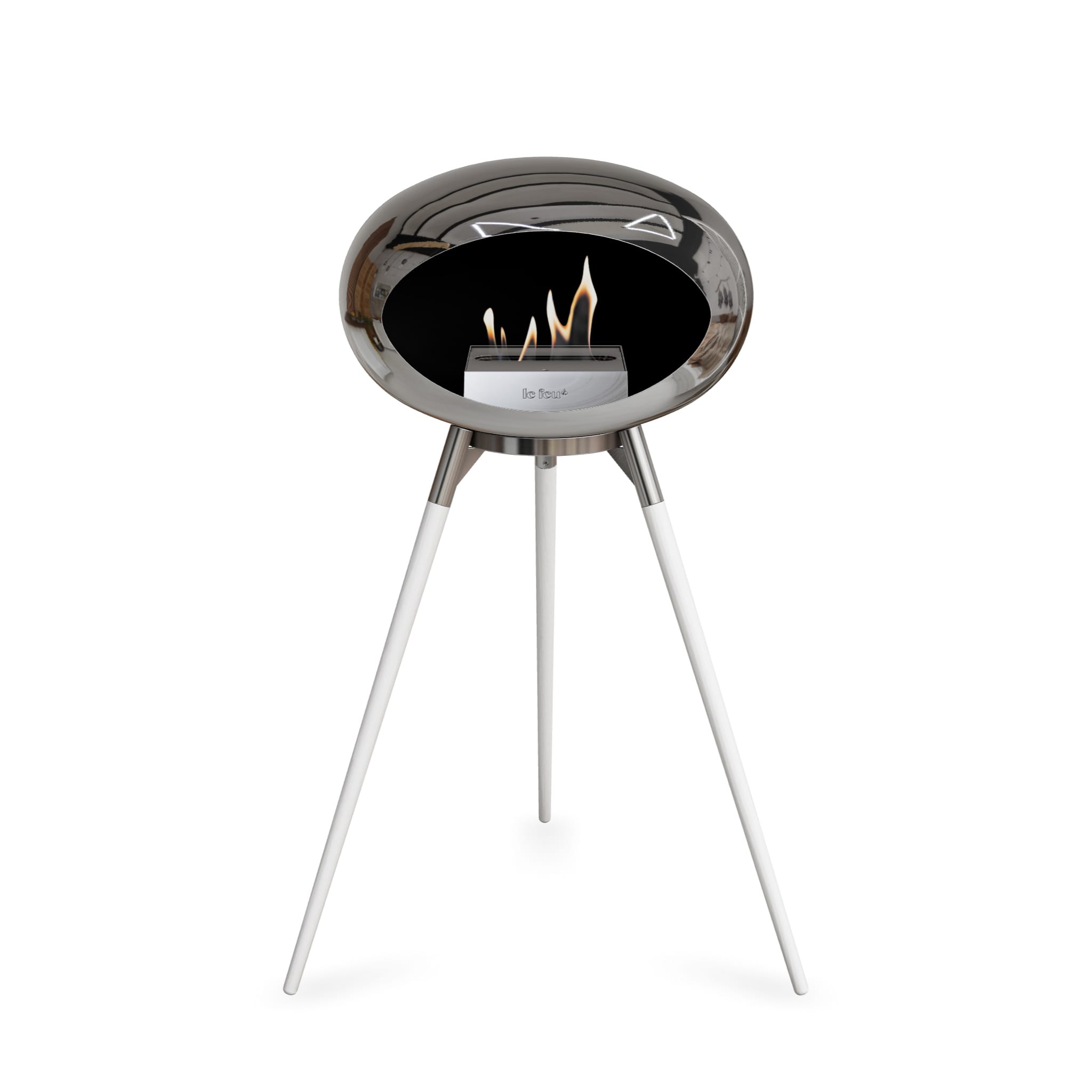 Le Feu Ground High Dome - Chromed Silver