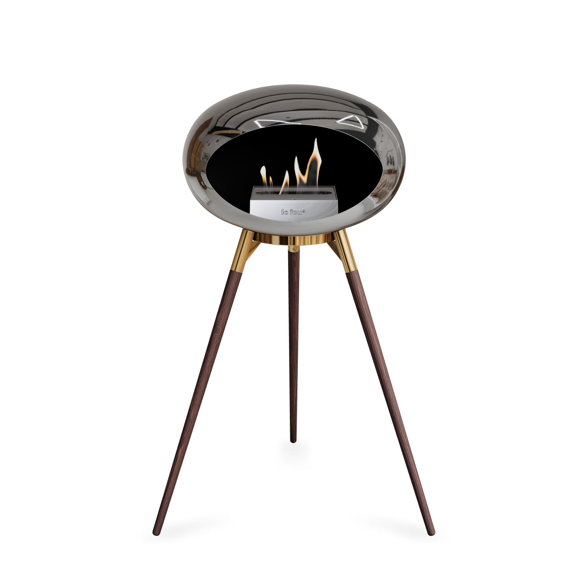 Le Feu Ground High Dome - Chromed Silver