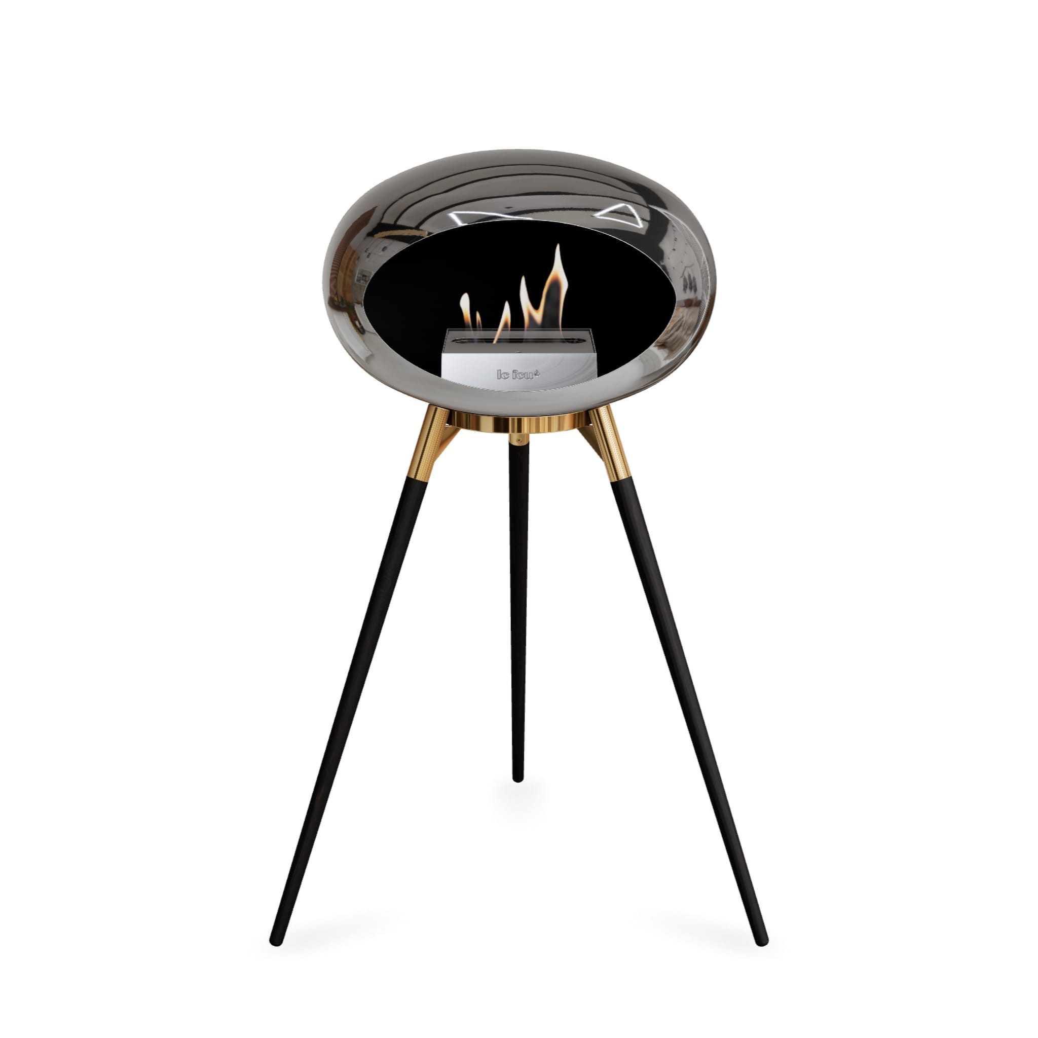 Le Feu Ground High Dome - Chromed Silver