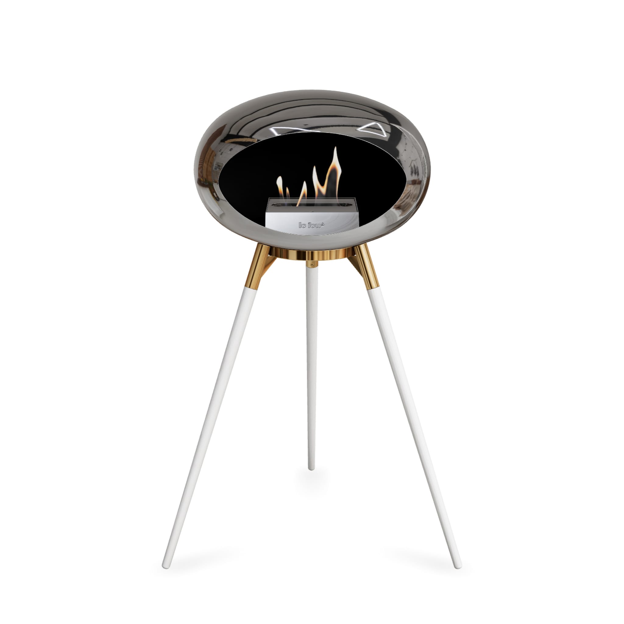 Le Feu Ground High Dome - Chromed Silver