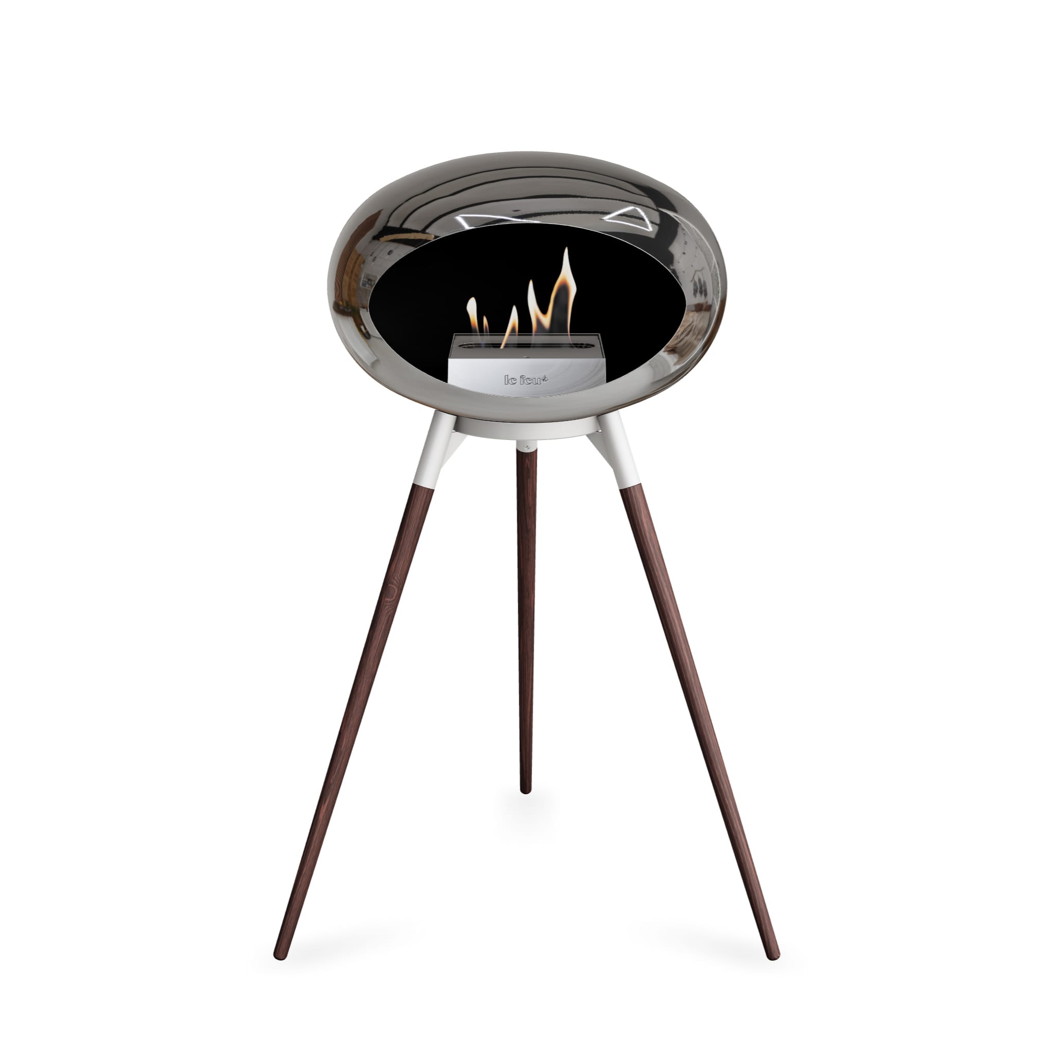 Le Feu Ground High Dome - Chromed Silver