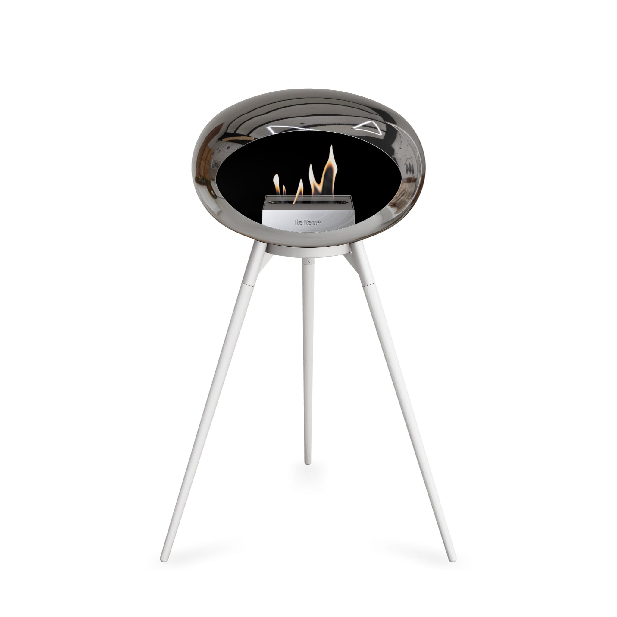 Le Feu Ground High Dome - Chromed Silver