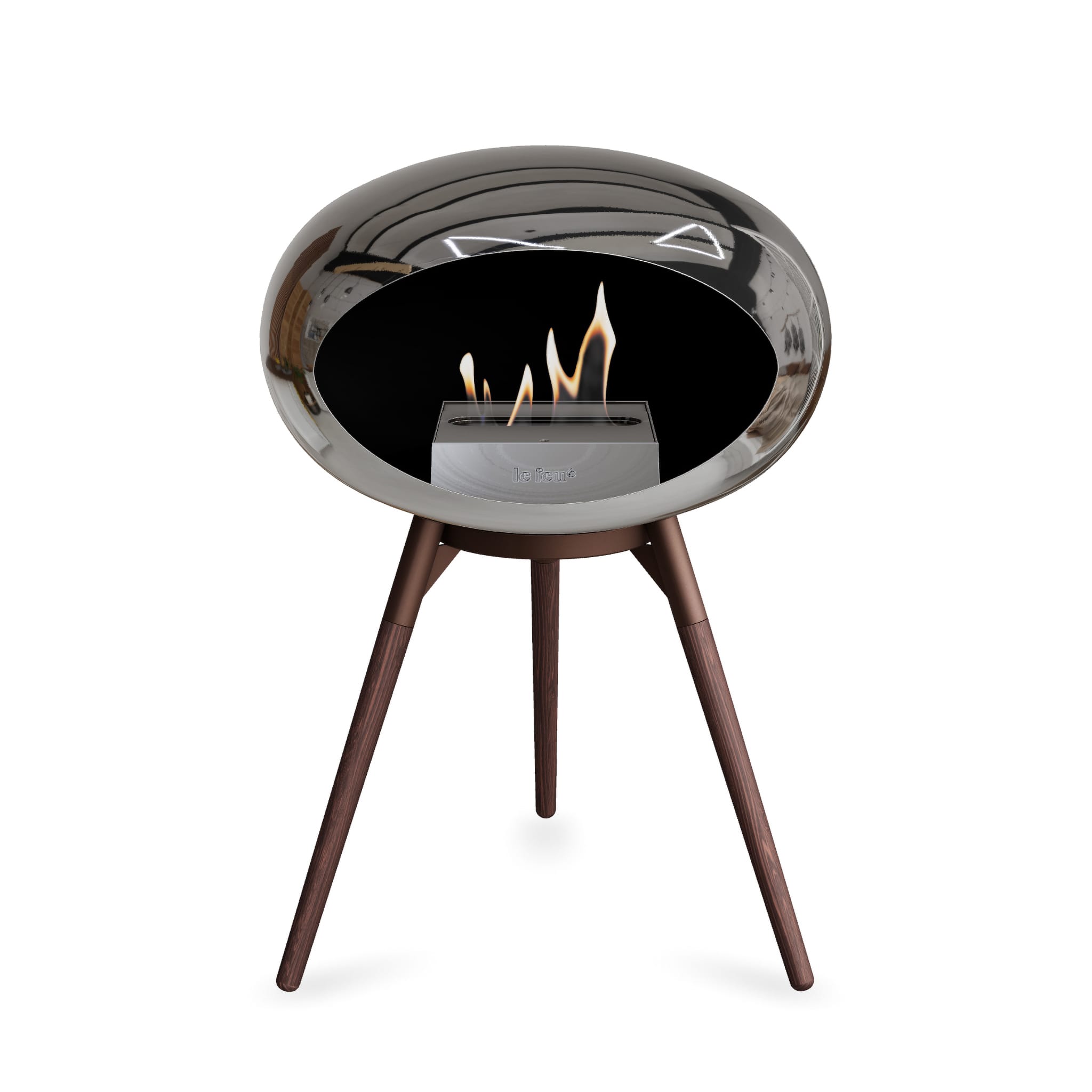 Le Feu Ground Low Dome - Chromed Silver