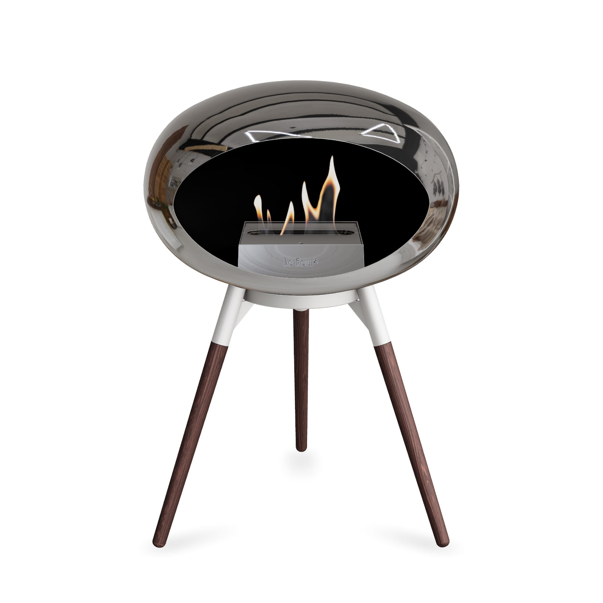 Le Feu Ground Low Dome - Chromed Silver