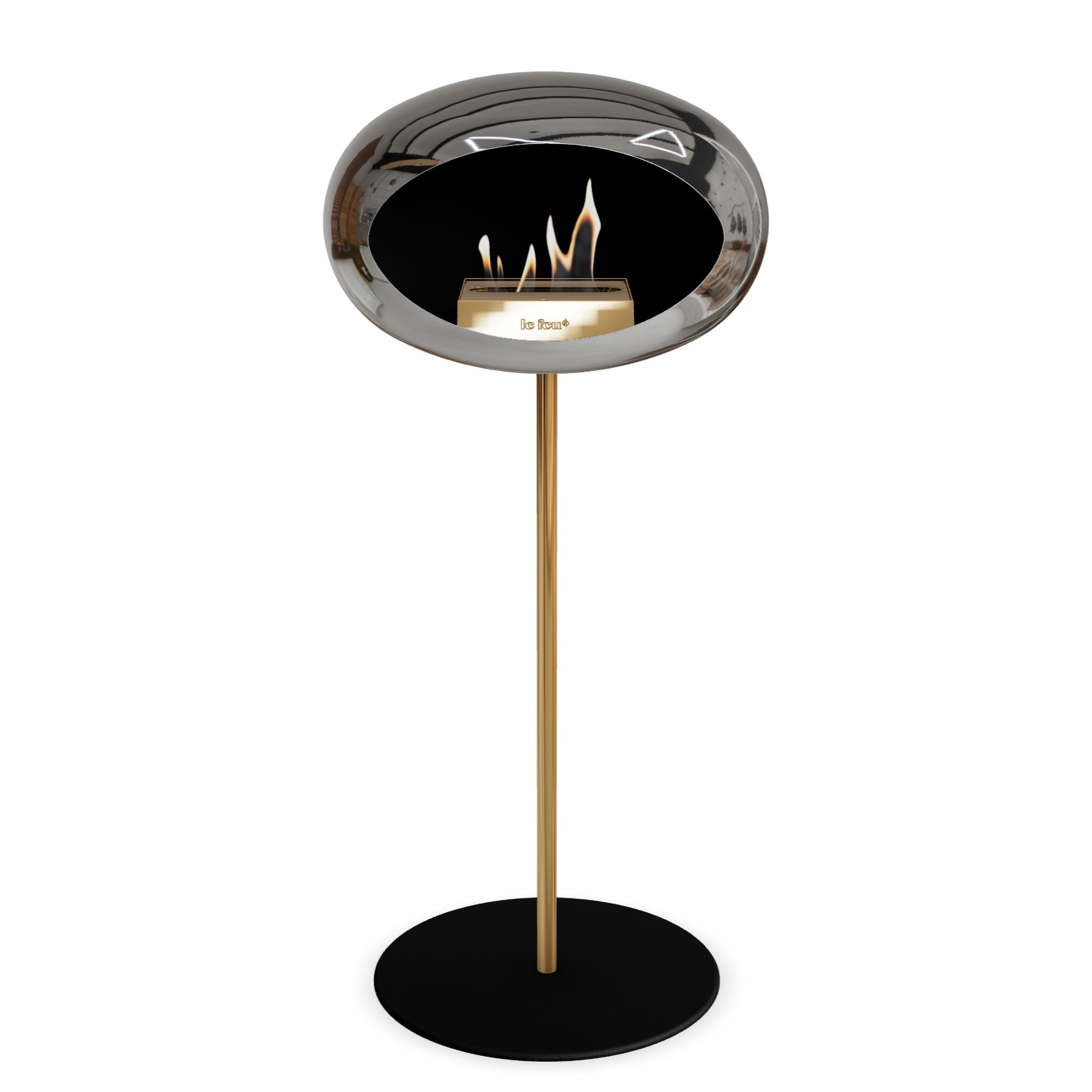 Le Feu Steel High Dome <br>Chromed Silver