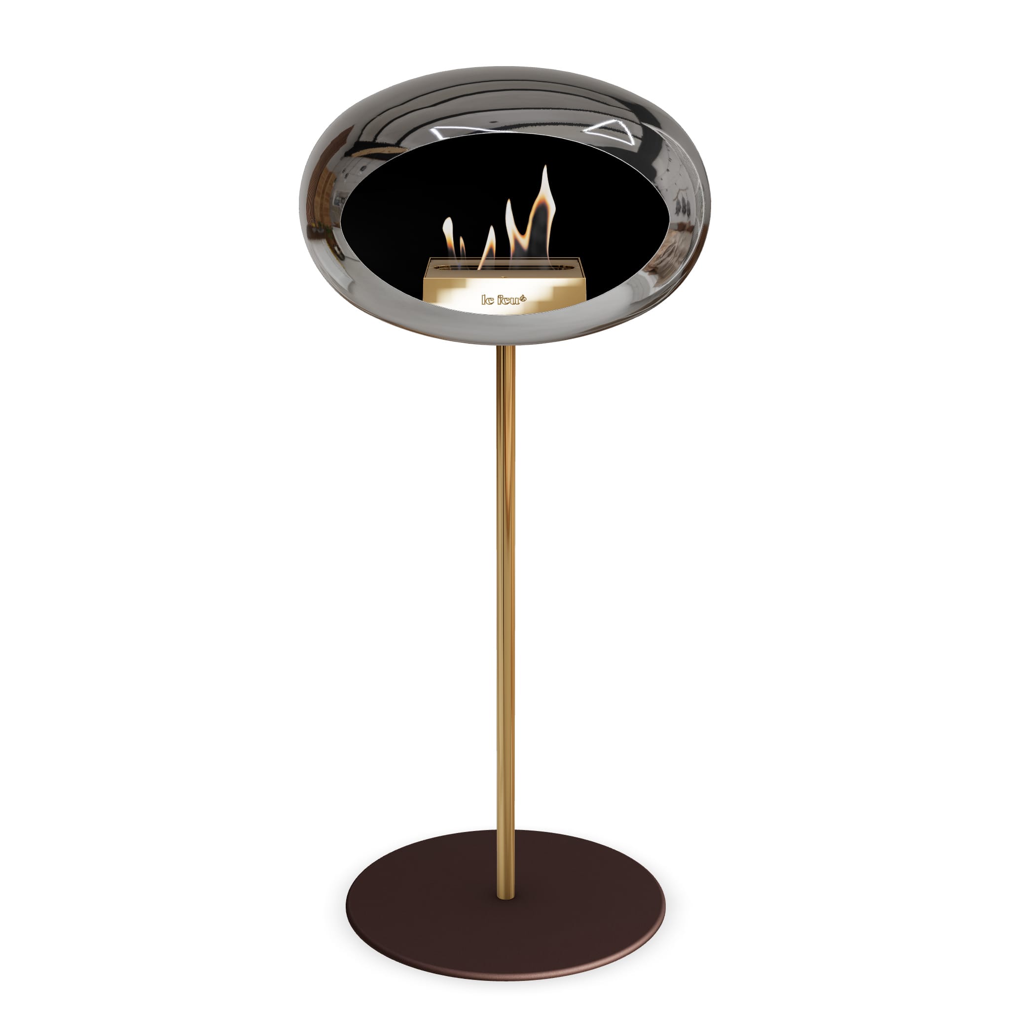 Le Feu Steel High Dome <br>Chromed Silver
