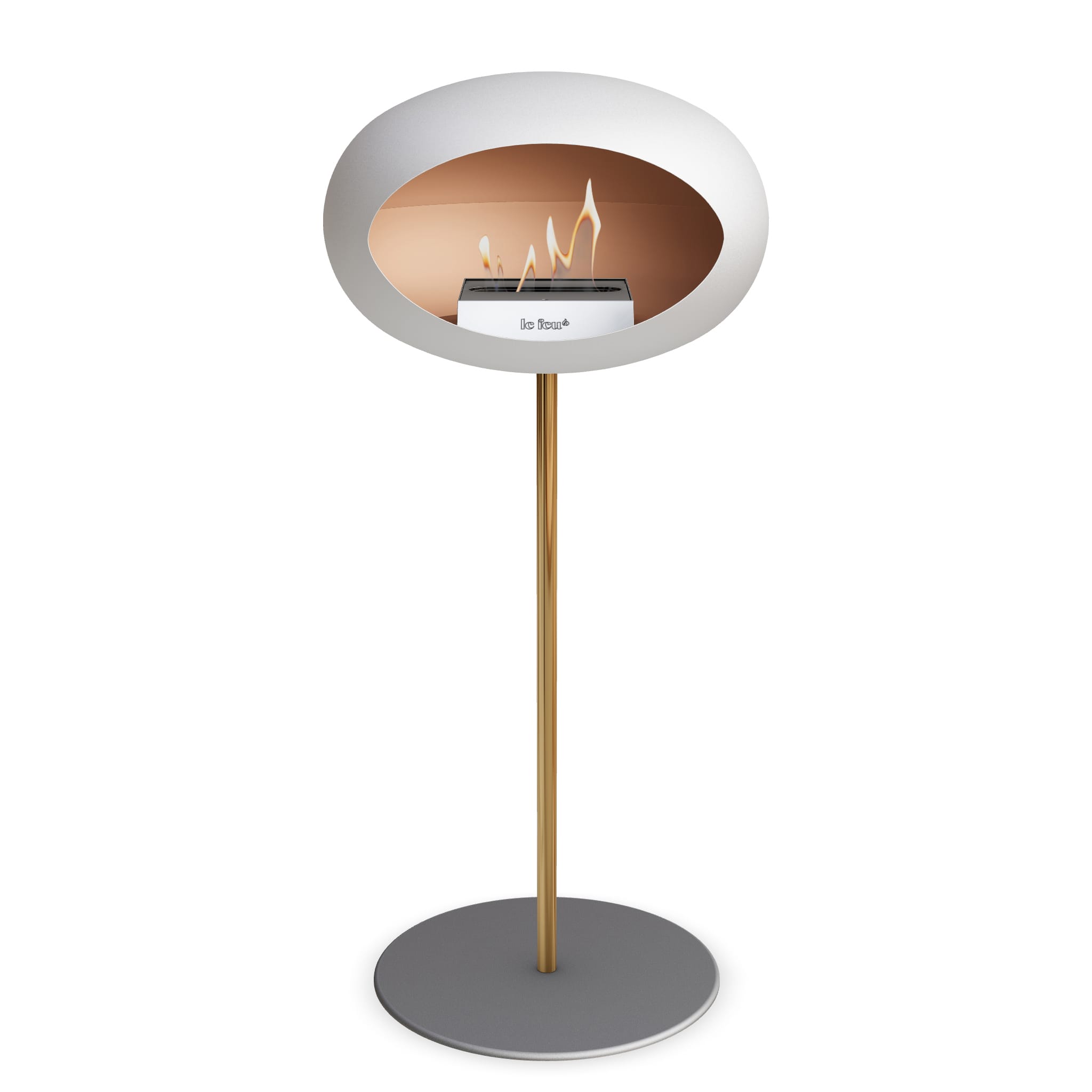 Le Feu Steel High Dome <br>White