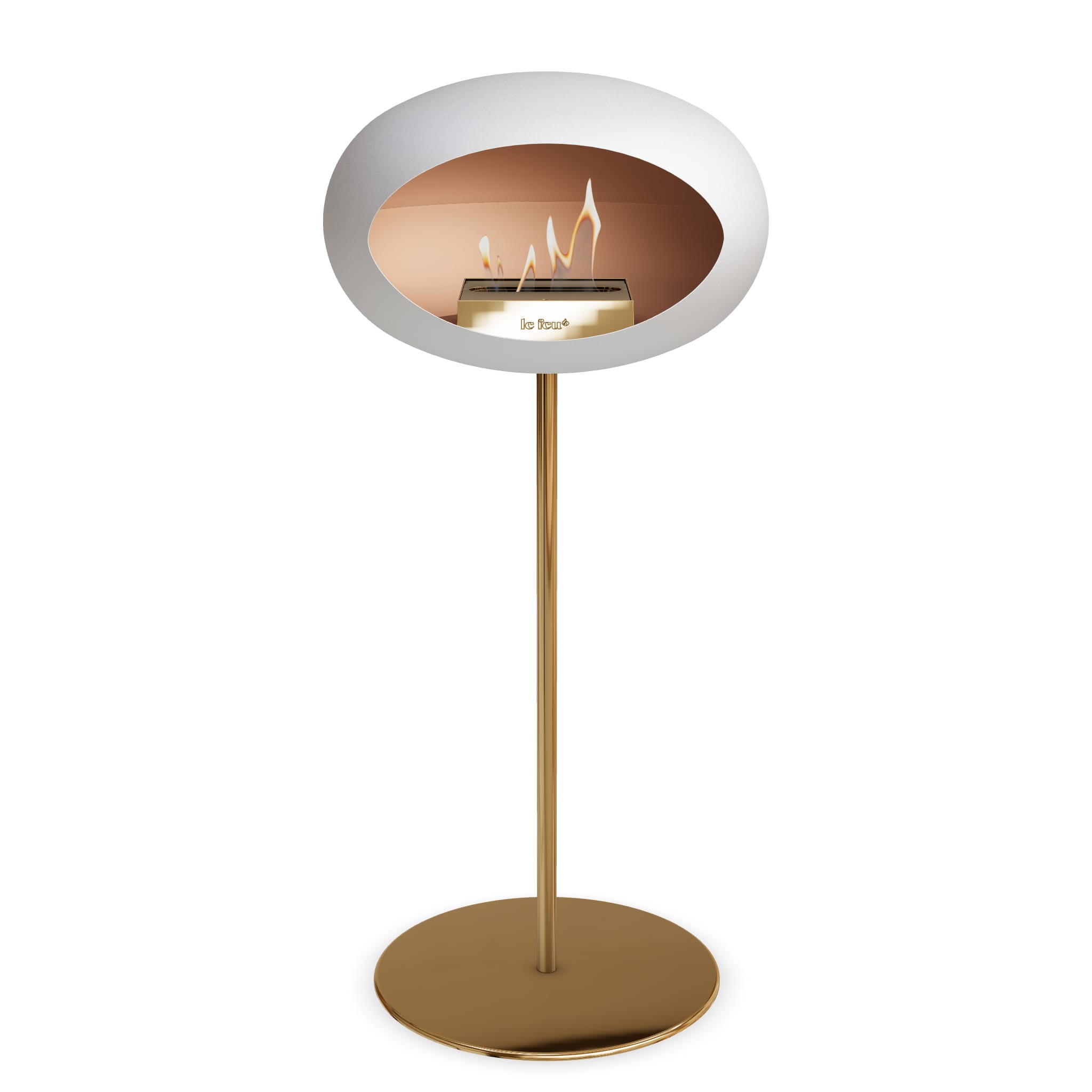 Le Feu Steel High Dome <br>White