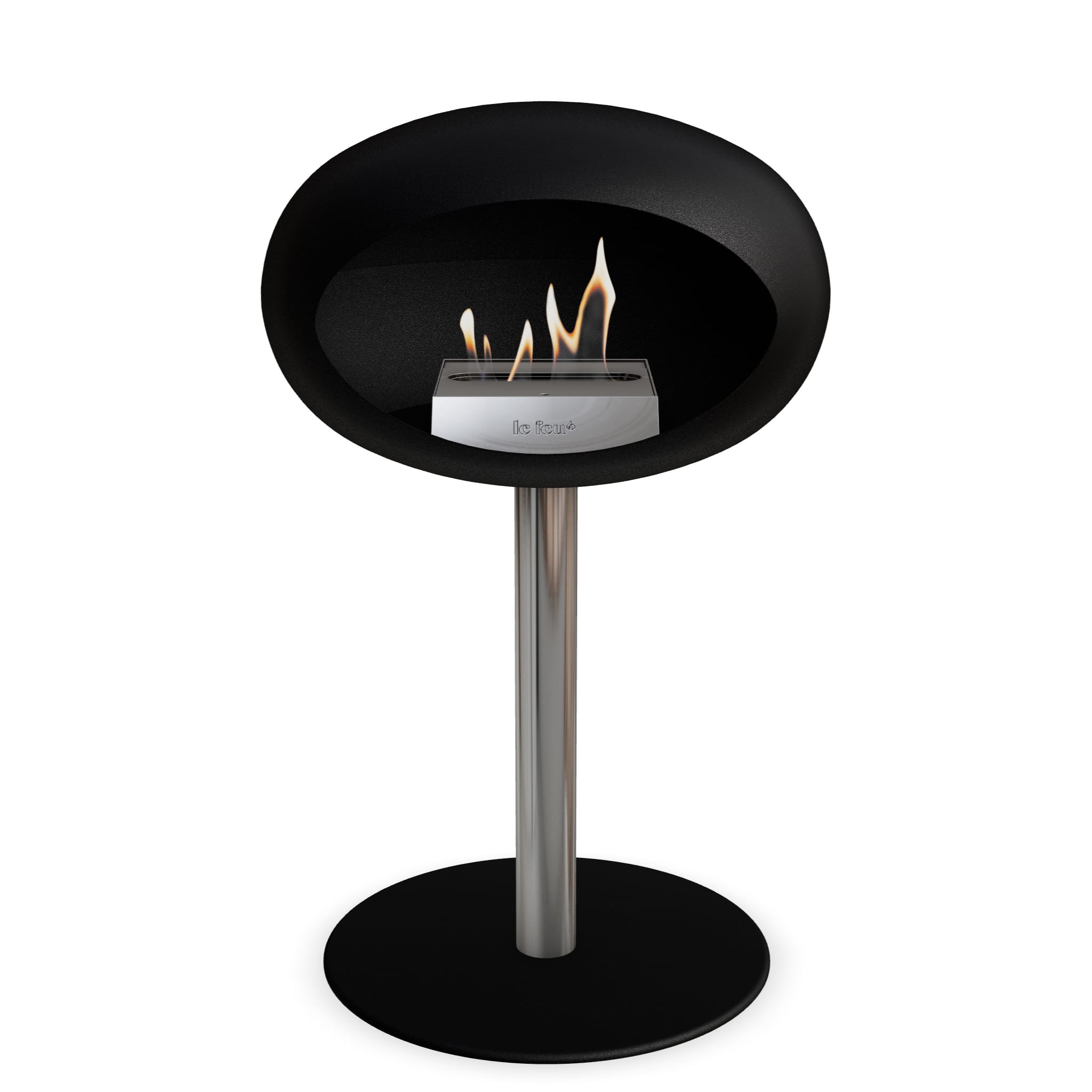 Le Feu Steel Low Dome <br>Black