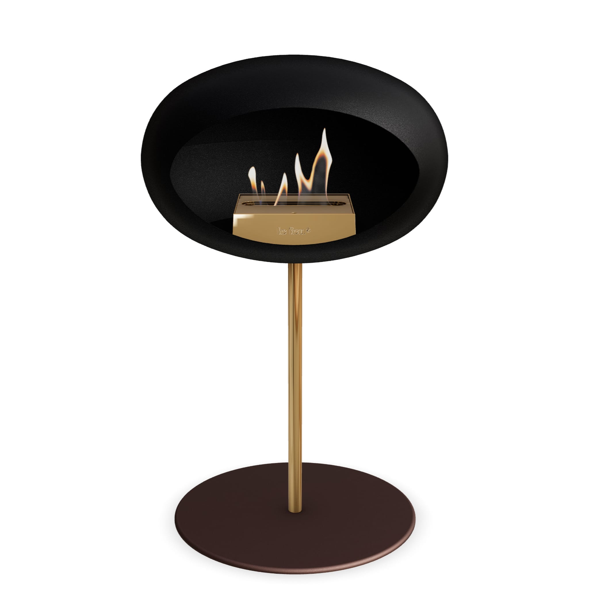 Le Feu Steel Low Dome <br>Black