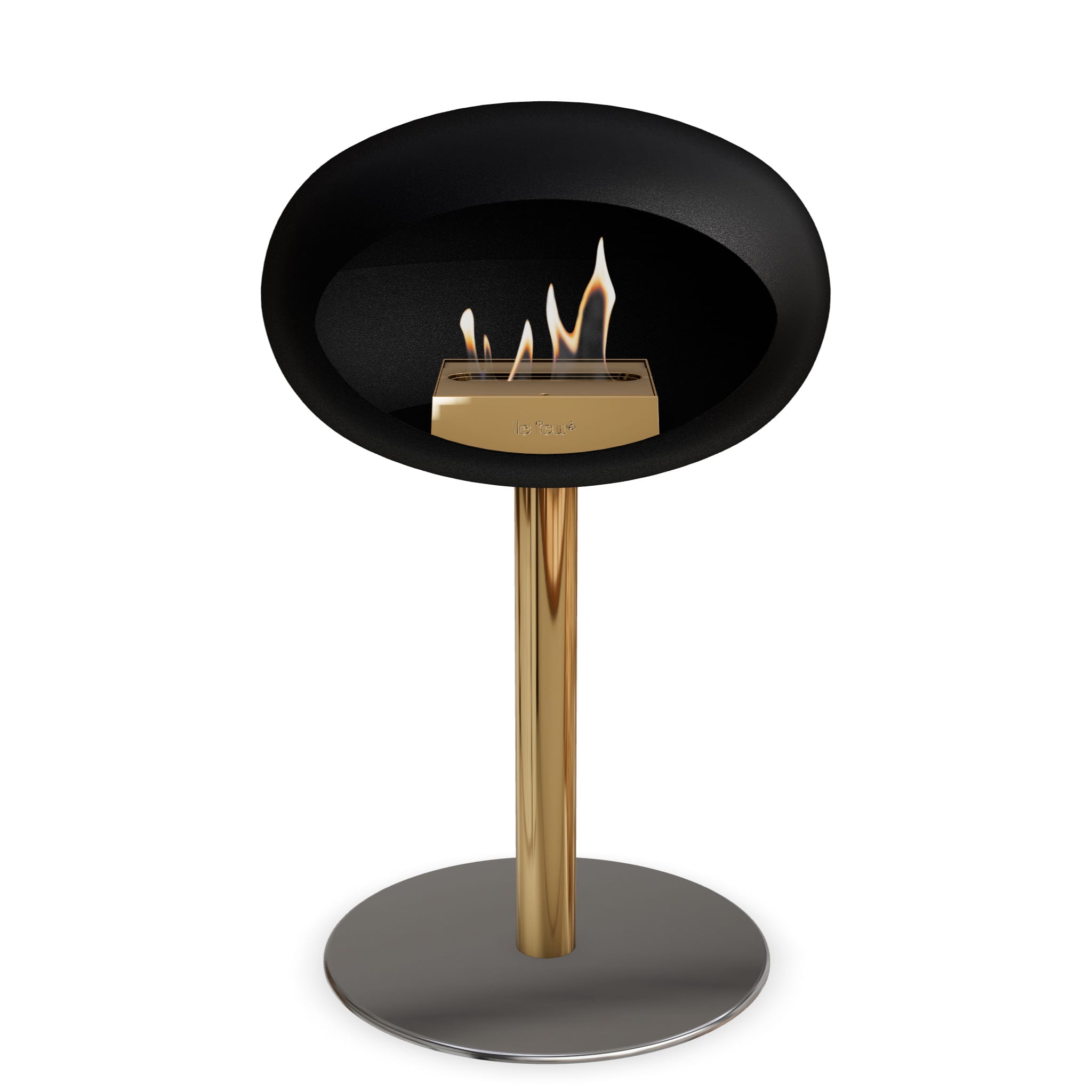 Le Feu Steel Low Dome <br>Black