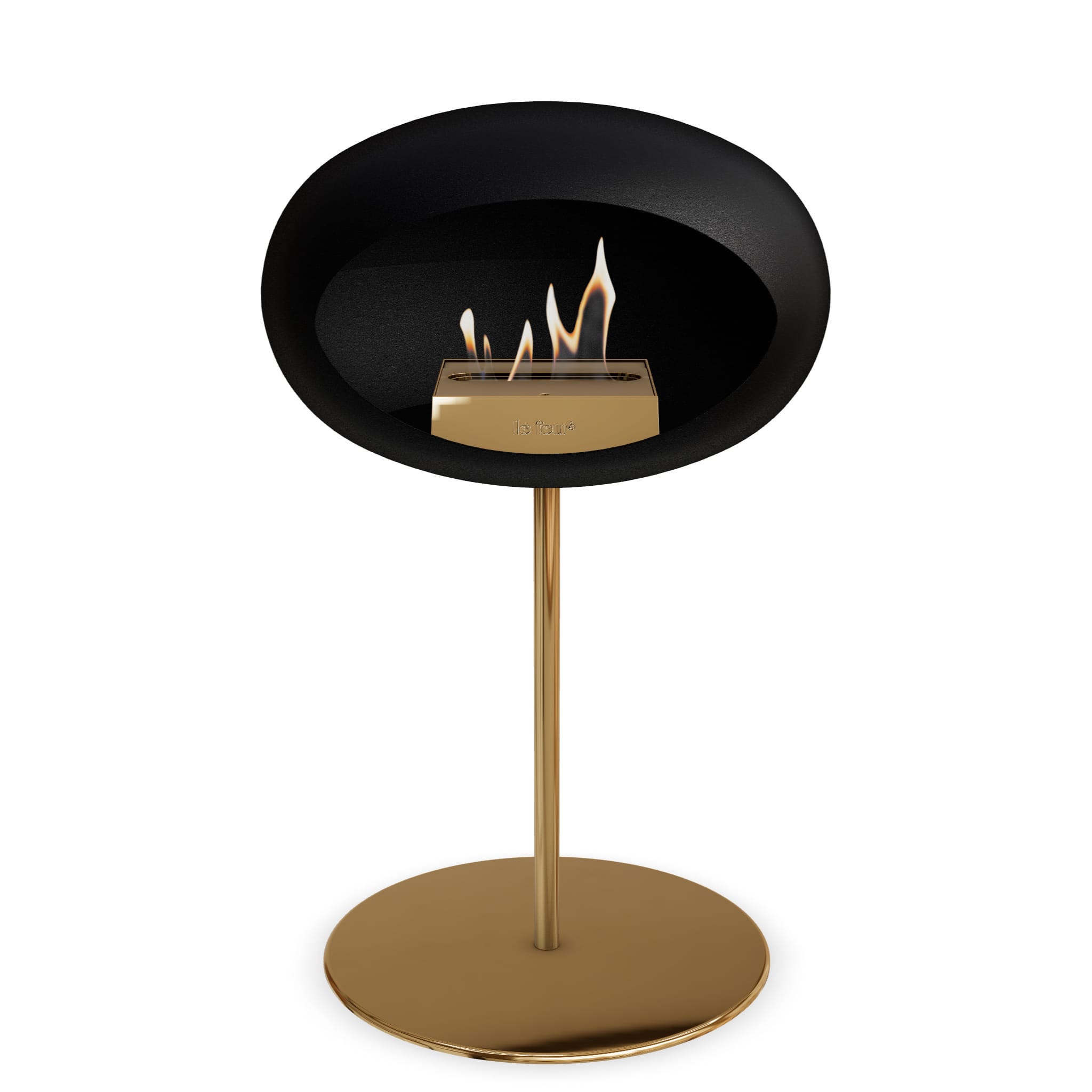 Le Feu Steel Low Dome <br>Black