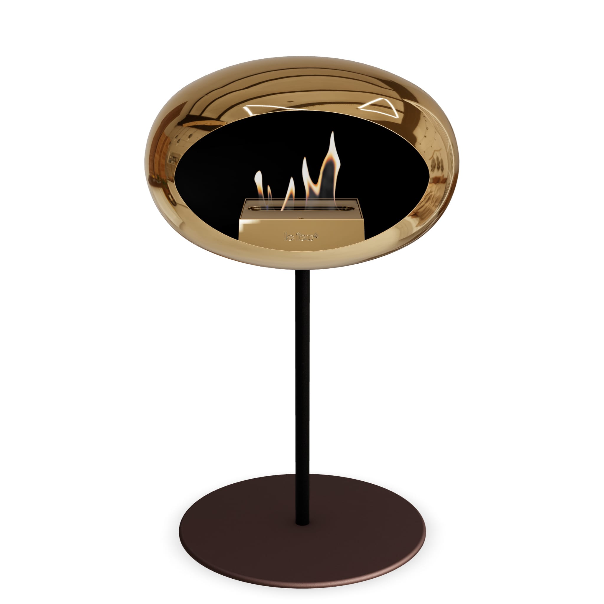 Le Feu Steel Low Dome <br>Chromed Rose Gold