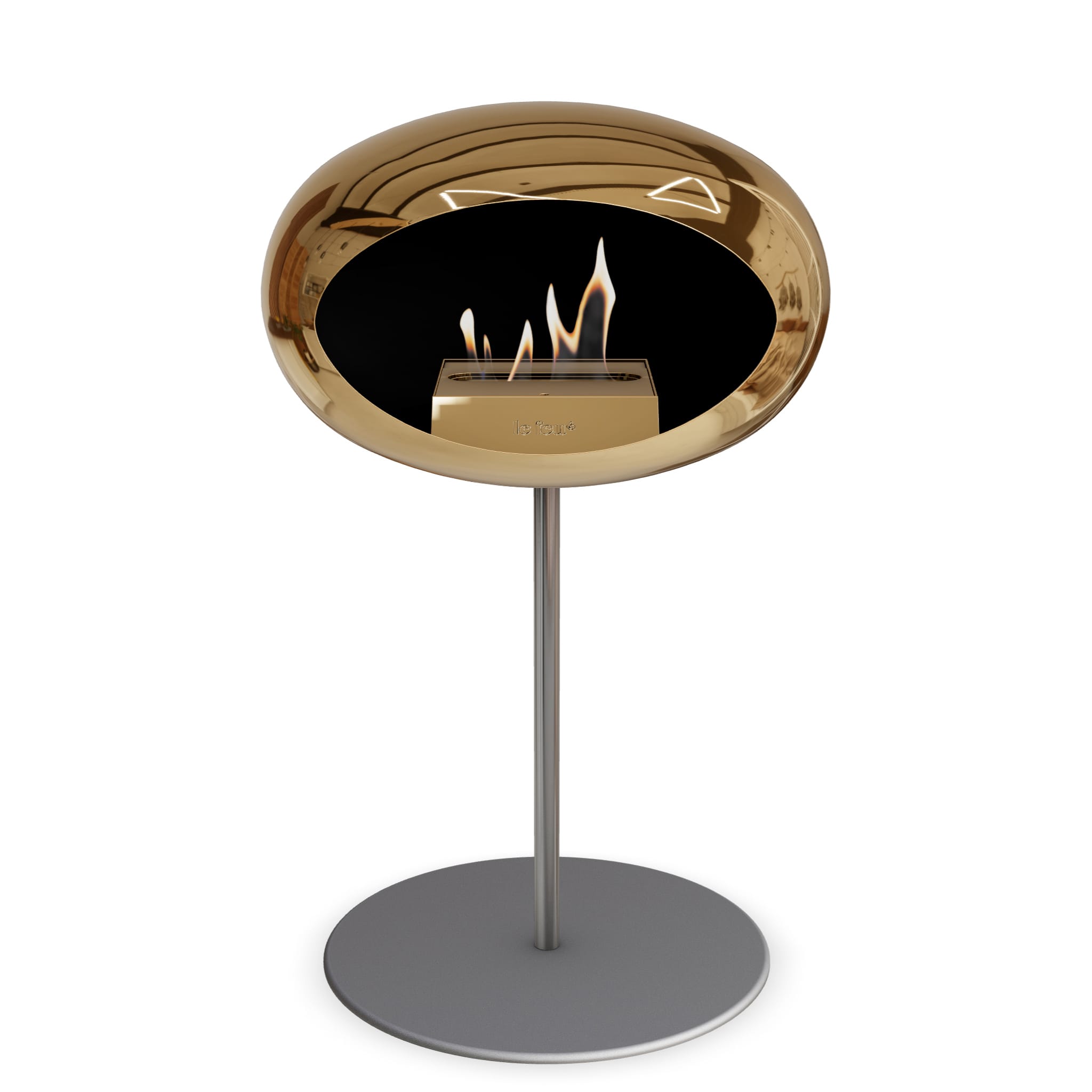 Le Feu Steel Low Dome <br>Chromed Rose Gold