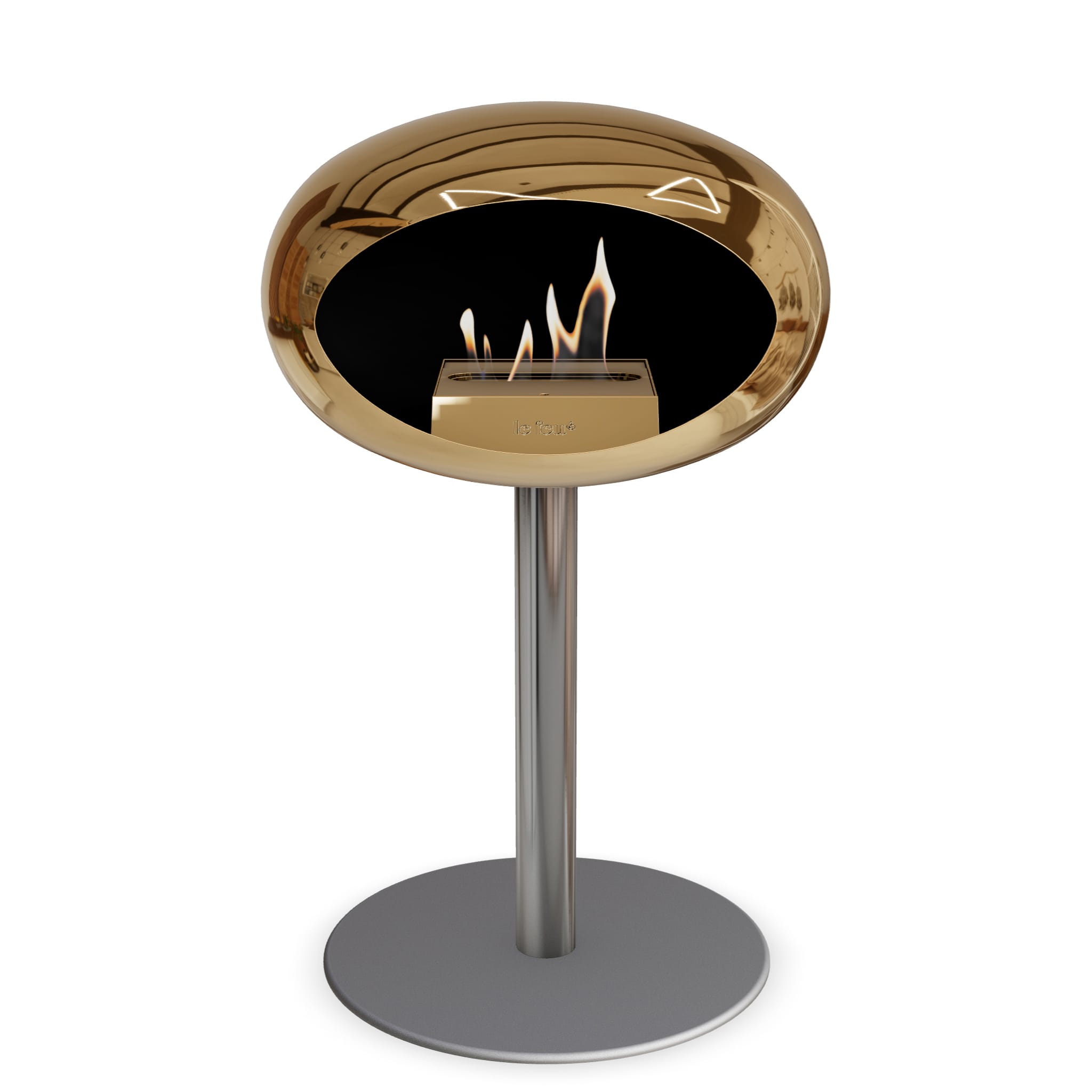 Le Feu Steel Low Dome <br>Chromed Rose Gold