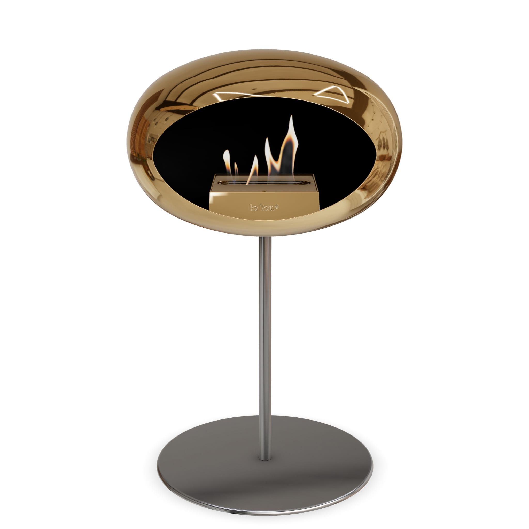 Le Feu Steel Low Dome <br>Chromed Rose Gold