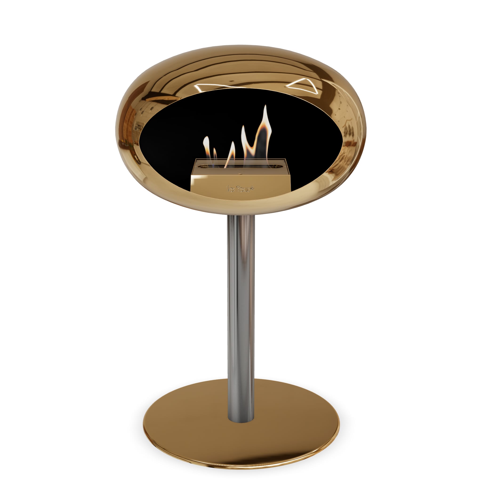 Le Feu Steel Low Dome <br>Chromed Rose Gold