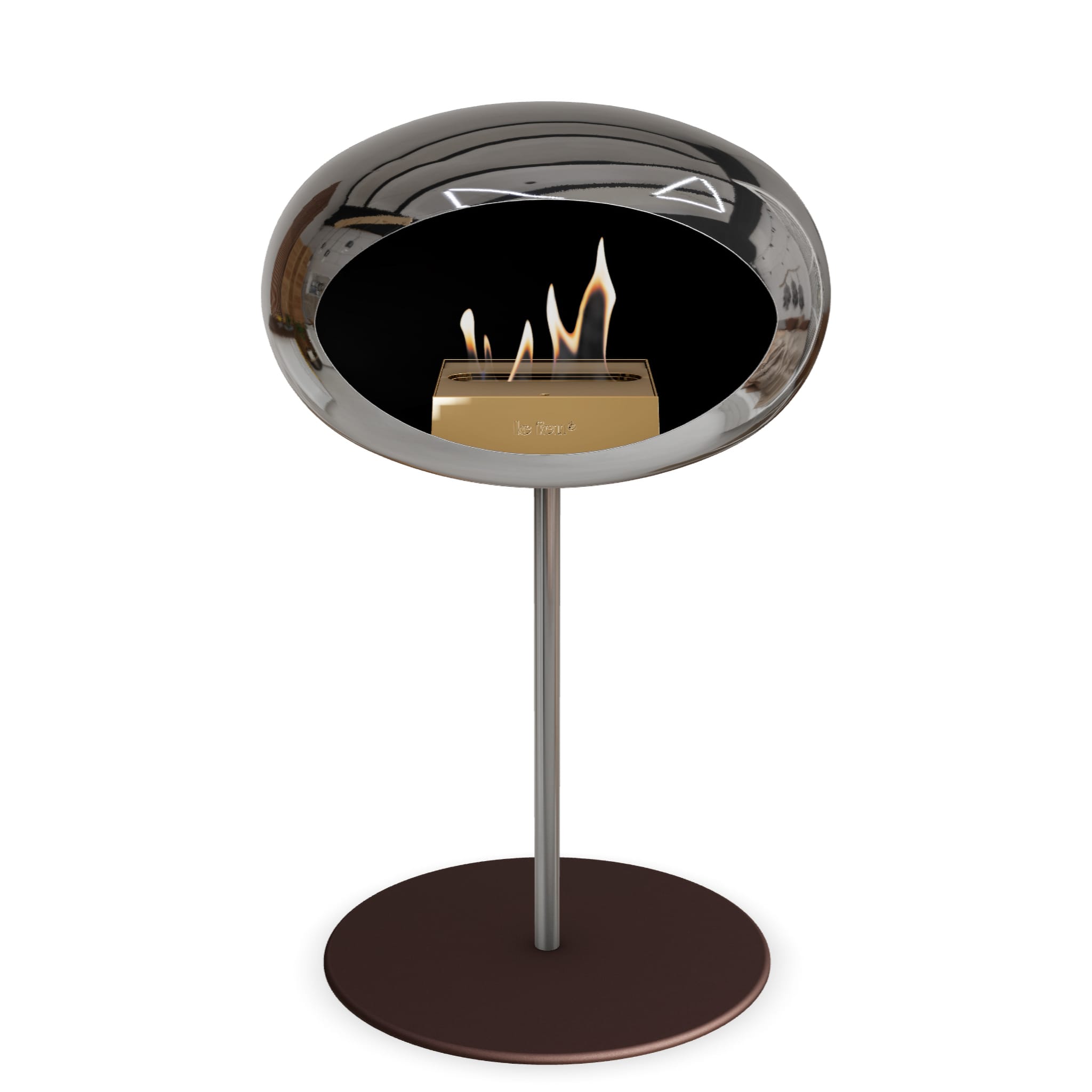 Le Feu Steel Low Dome <br>Chromed Silver