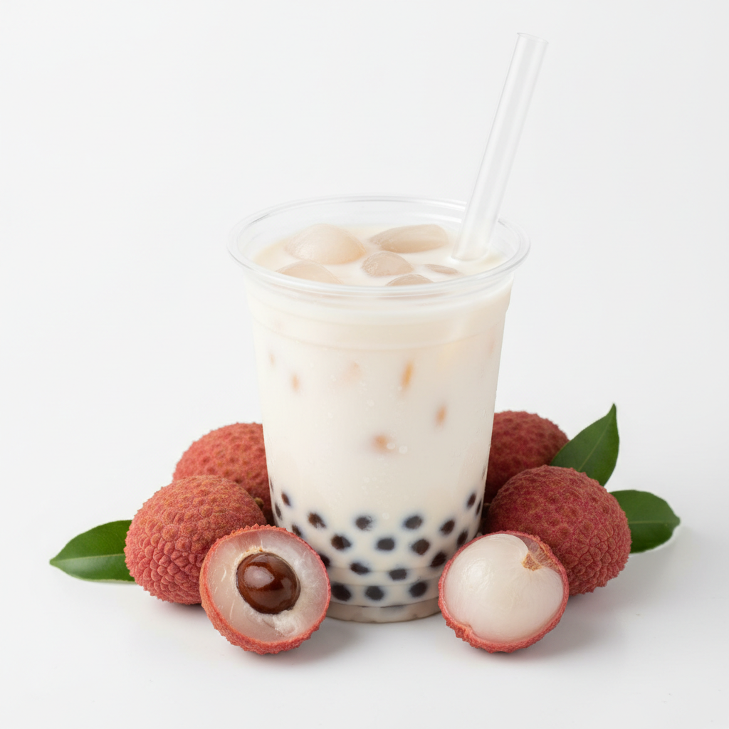 Lychee Bubble Tea Lifestyle
