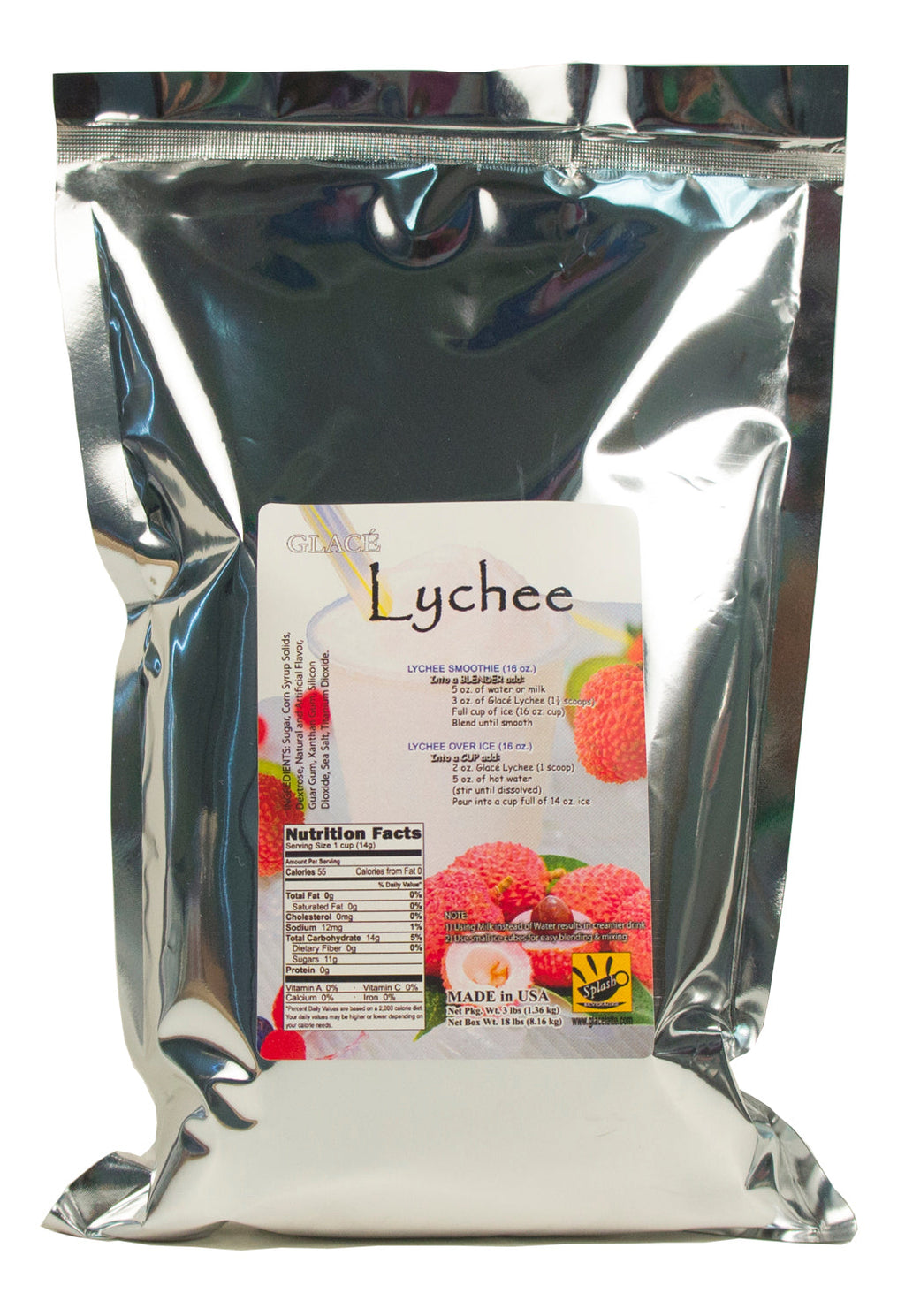 Lychee 4-in-1 Bubble Tea, Latte & Frappe Mix | Fun Foods Canada