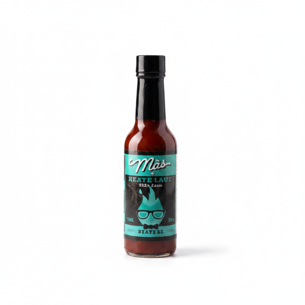 MÀS – clean white background bottle shot